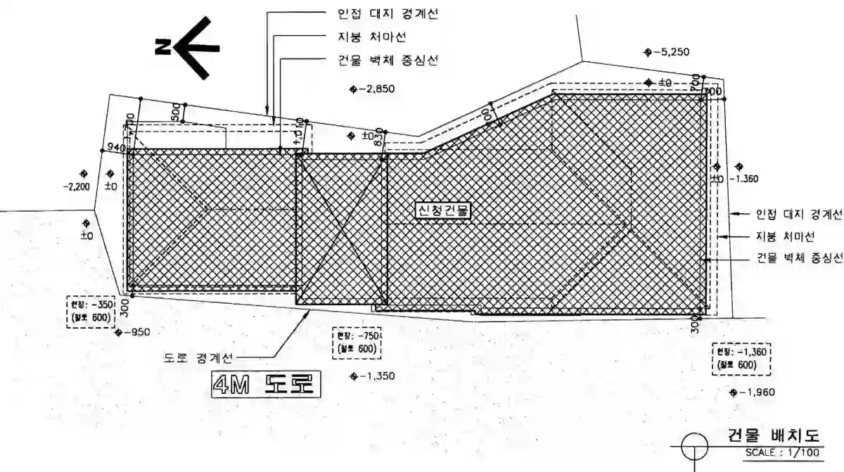 원서주택 배치도 이미지